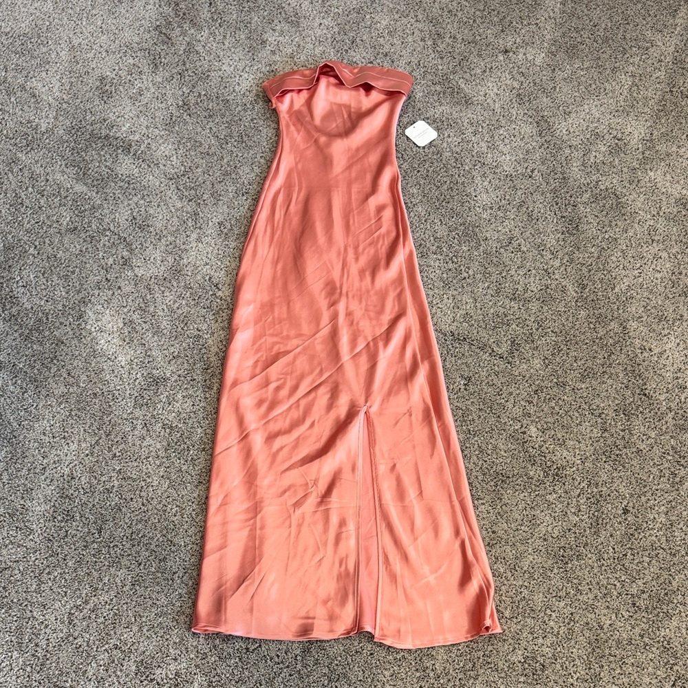 Altar'd State Strapless Coral Dress